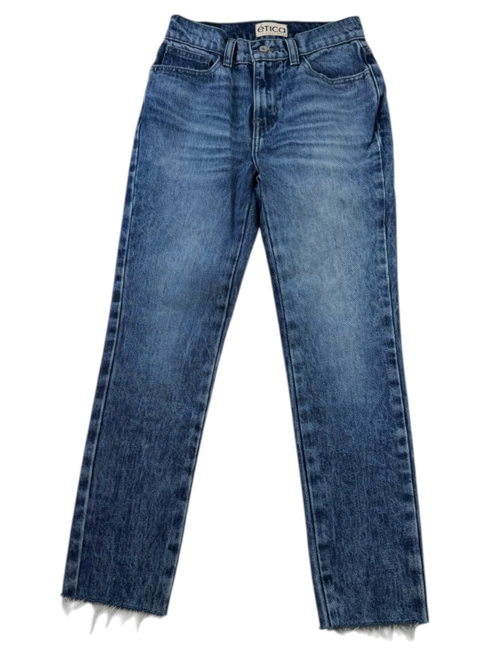 Etica Women's Ankle Crop Jeans in Medium Blue